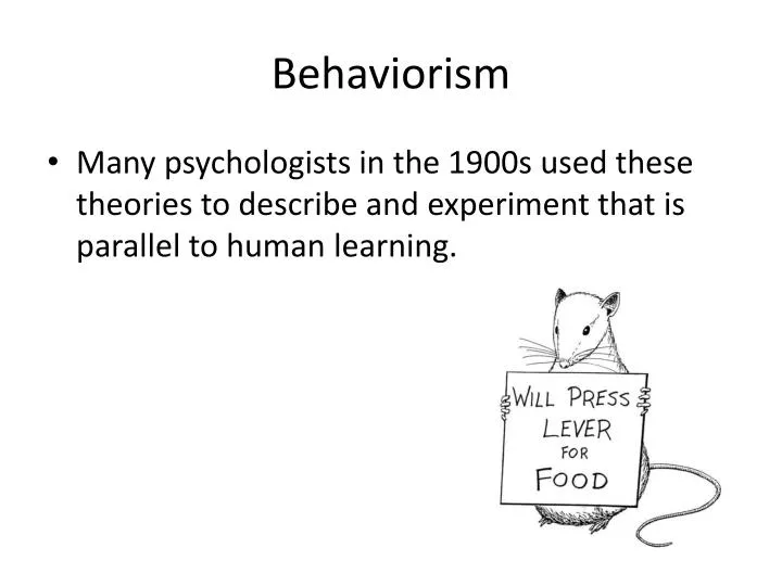 behaviorism