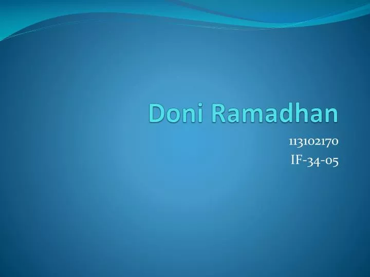 doni ramadhan
