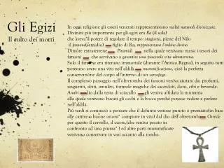 gli egizi