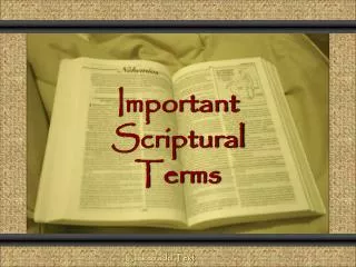 Important Scriptural Terms