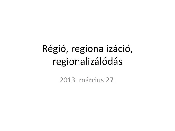 r gi regionaliz ci regionaliz l d s