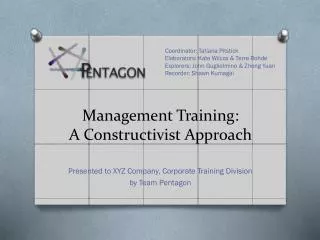 Management Training: A Constructivist Approach