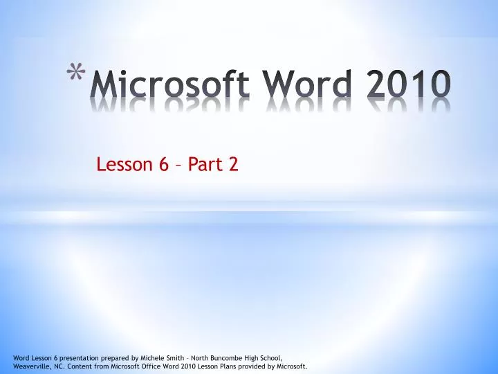 microsoft word 2010