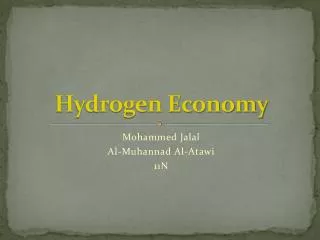 Hydrogen Economy
