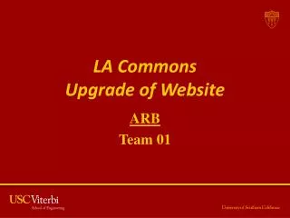 LA Commons Upgrade of Website