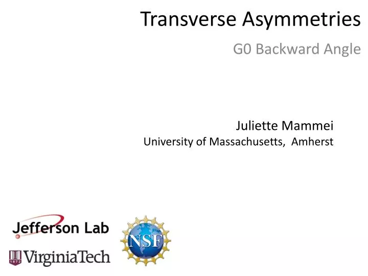 transverse asymmetries