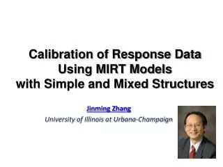 Calibration of Response Data Using MIRT Models with Simple and Mixed Structures