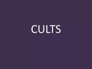 cults