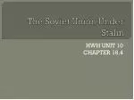 The Soviet Union Under Stalin - slide 1