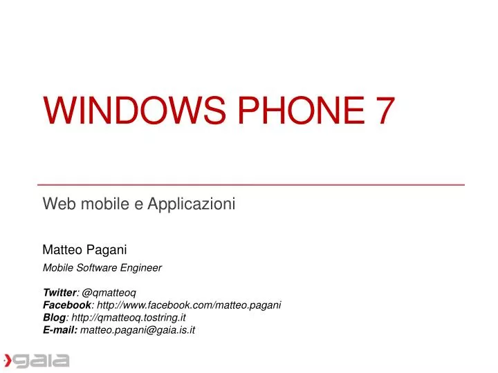 windows phone 7