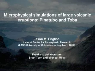 Microphysical simulations of large volcanic eruptions: Pinatubo and Toba