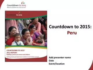 Countdown to 2015: Peru