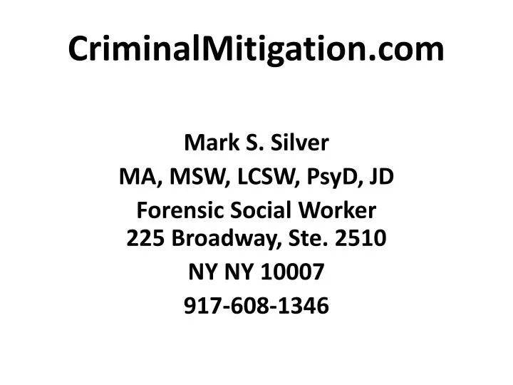 criminalmitigation com