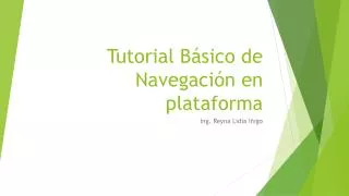tutorial b sico de navegaci n en plataforma