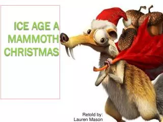 Ice Age a mammoth Christmas