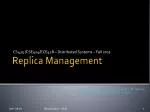 Replica Management - slide 1