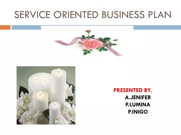 service oriented business plan