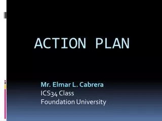 action plan