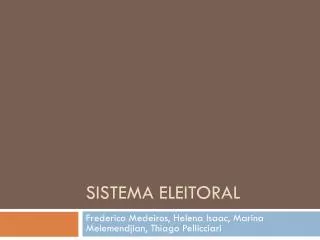 sistema eleitoral