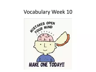 Vocabulary Week 10