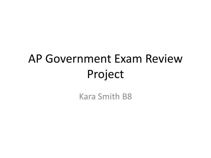 ap government exam review project