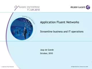 Application Fluent Networks