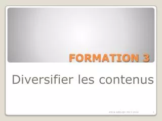 formation 3