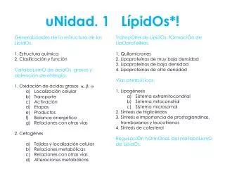 unidad 1 l pidos