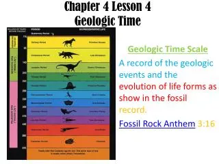 Chapter 4 Lesson 4 Geologic Time