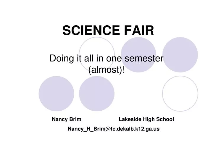 science fair