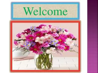 Welcome