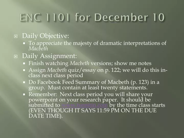 enc 1101 for december 10