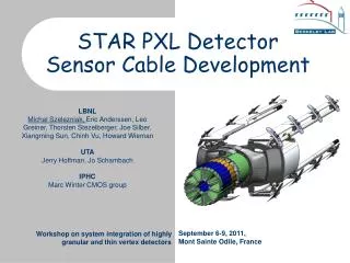 STAR PXL Detector Sensor Cable Development