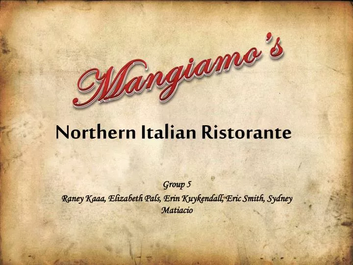 northern italian ristorante