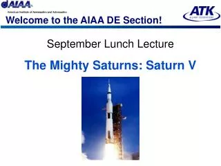 Welcome to the AIAA DE Section!