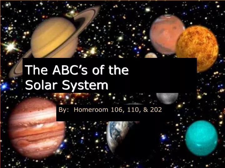 the abc s of the solar system