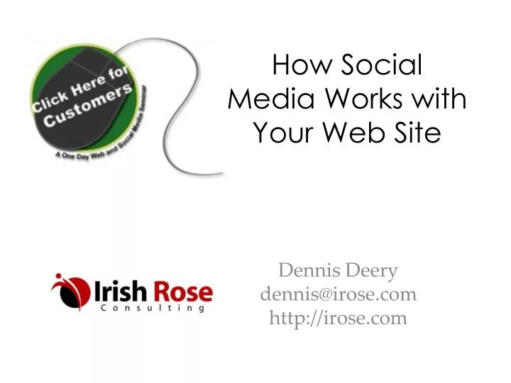 how social media works with your web site