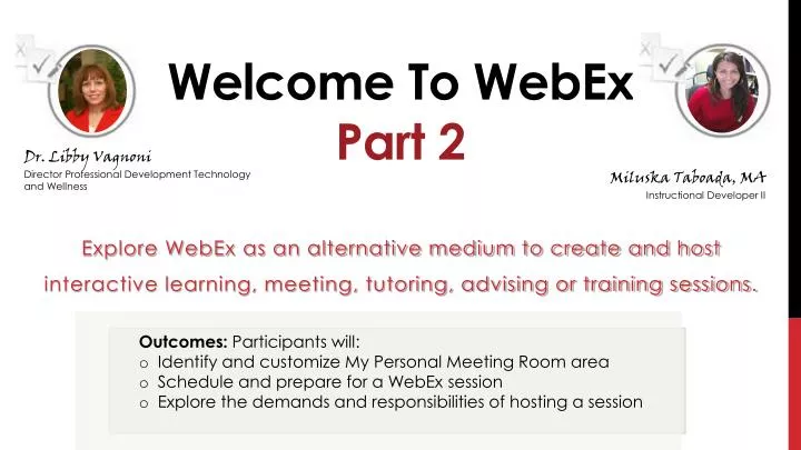 welcome to webex part 2