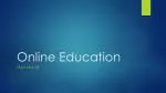 Online Education - slide 1