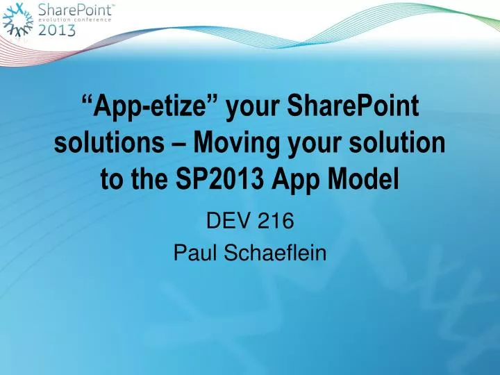 app etize your sharepoint solutions moving your solution to the sp2013 app model