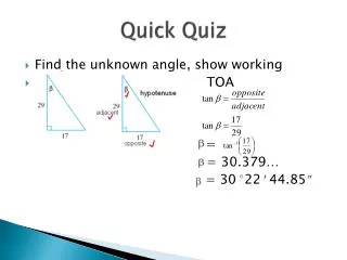 quick quiz
