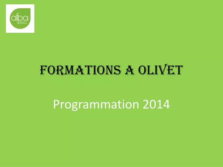 formations a olivet