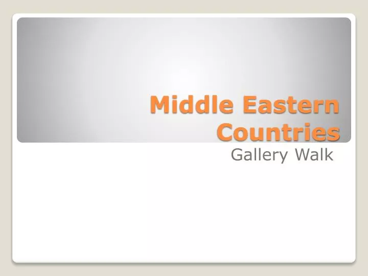 middle eastern countries