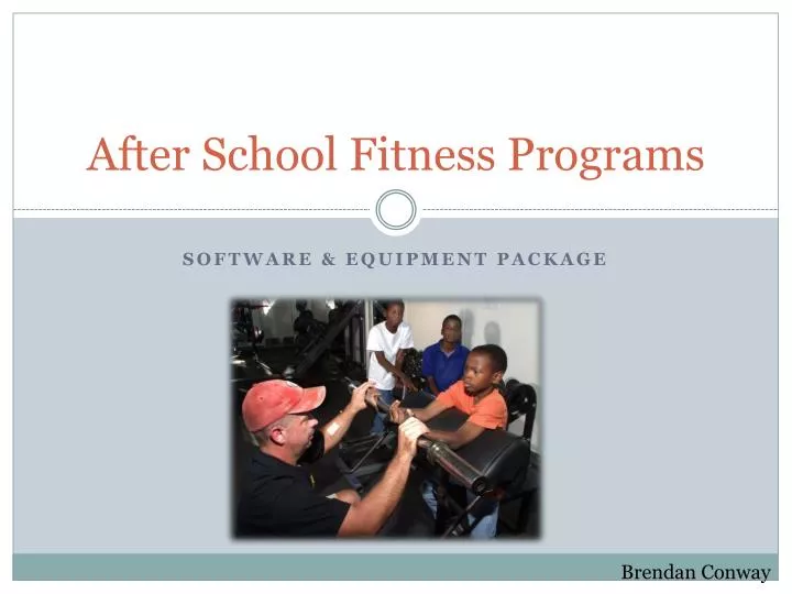 after school fitness programs