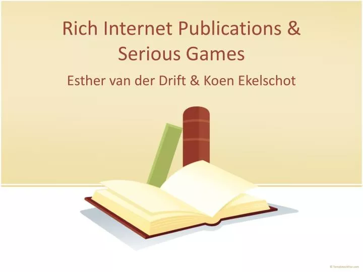 rich internet publications serious games