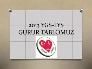 2013 ygs lys gurur tablomuz