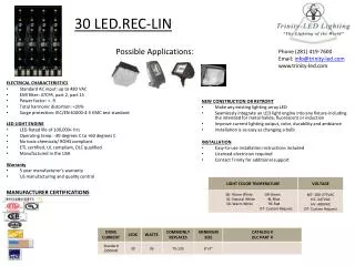 30 LED.REC-LIN