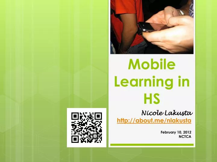 mobile learning in hs