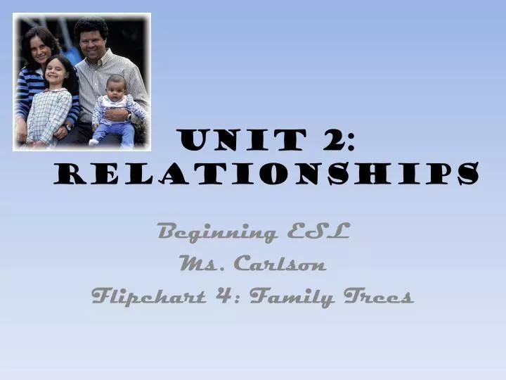 unit 2 relationships