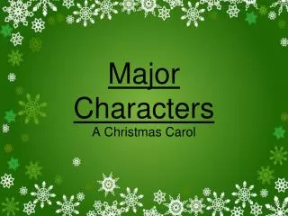 Major Characters